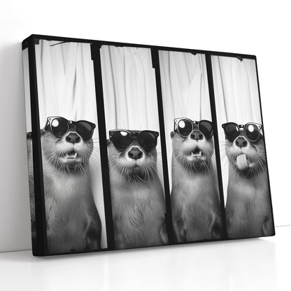 Fun-Loving Otter Photo Strip - Canvas Print