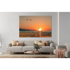 Morning sun on the sea №D1237 Ready to Hang Canvas PrintCanvas art arrives ready to hang, with hanging accessories included and no additional framing required. Every canvas print is hand-crafted, made on-demand at our workshop and expertly stretched aroun