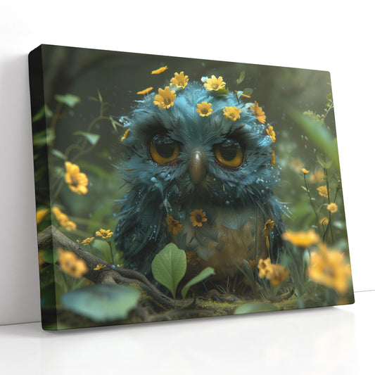 Floral Owl Portrait