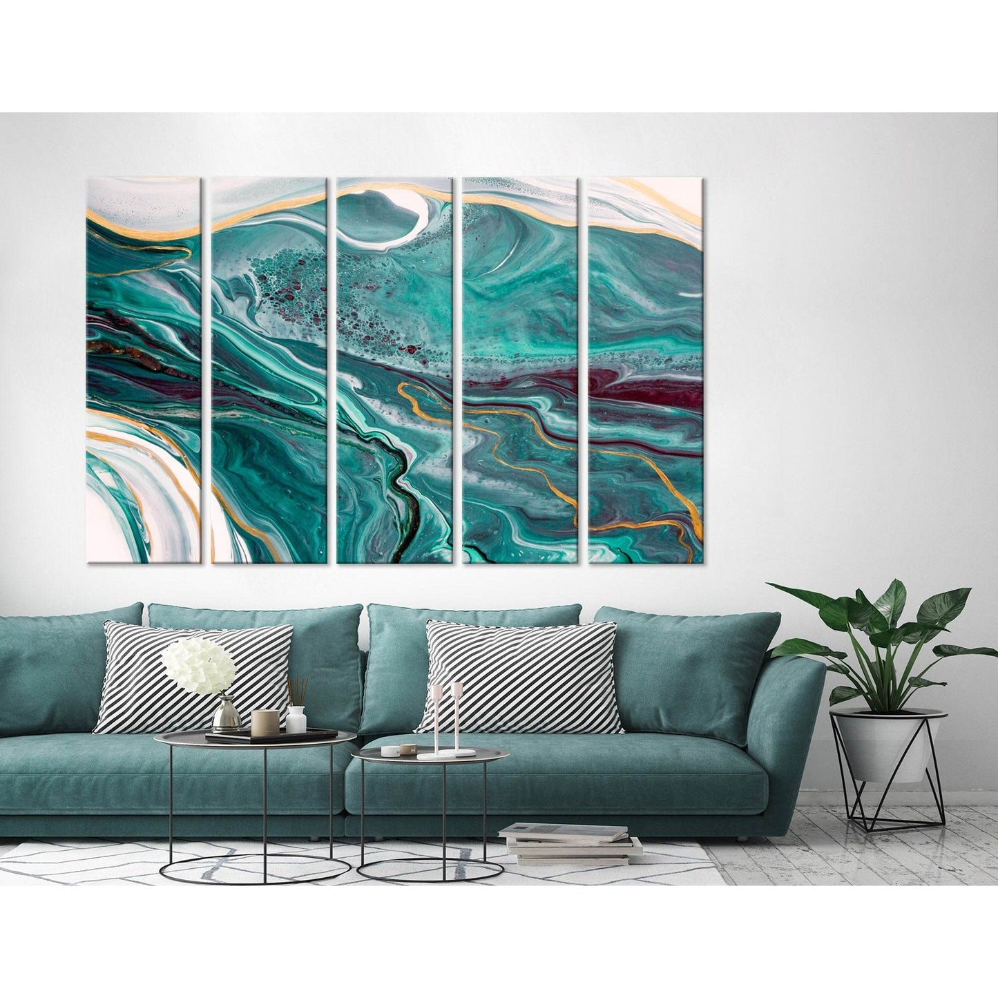 Sea Waves Abstract №04290 Ready to Hang Canvas PrintCanvas art arrives ready to hang, with hanging accessories included and no additional framing required. Every canvas print is hand-crafted, made on-demand at our workshop and expertly stretched around 10