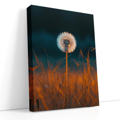  Golden Hour Dandelion Canvas Print