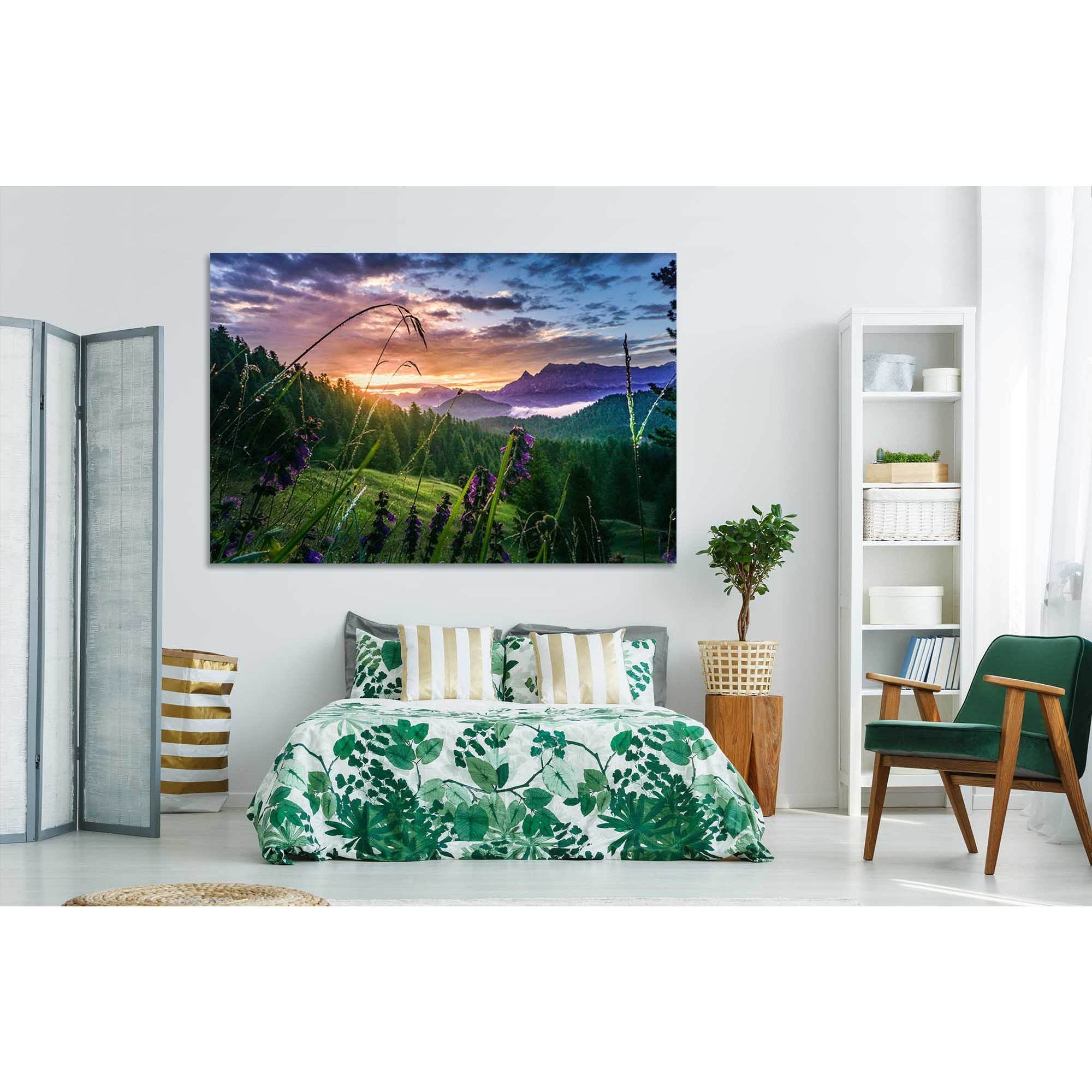 The forest at sunset №D1754 Ready to Hang Canvas PrintCanvas art arrives ready to hang, with hanging accessories included and no additional framing required. Every canvas print is hand-crafted, made on-demand at our workshop and expertly stretched around