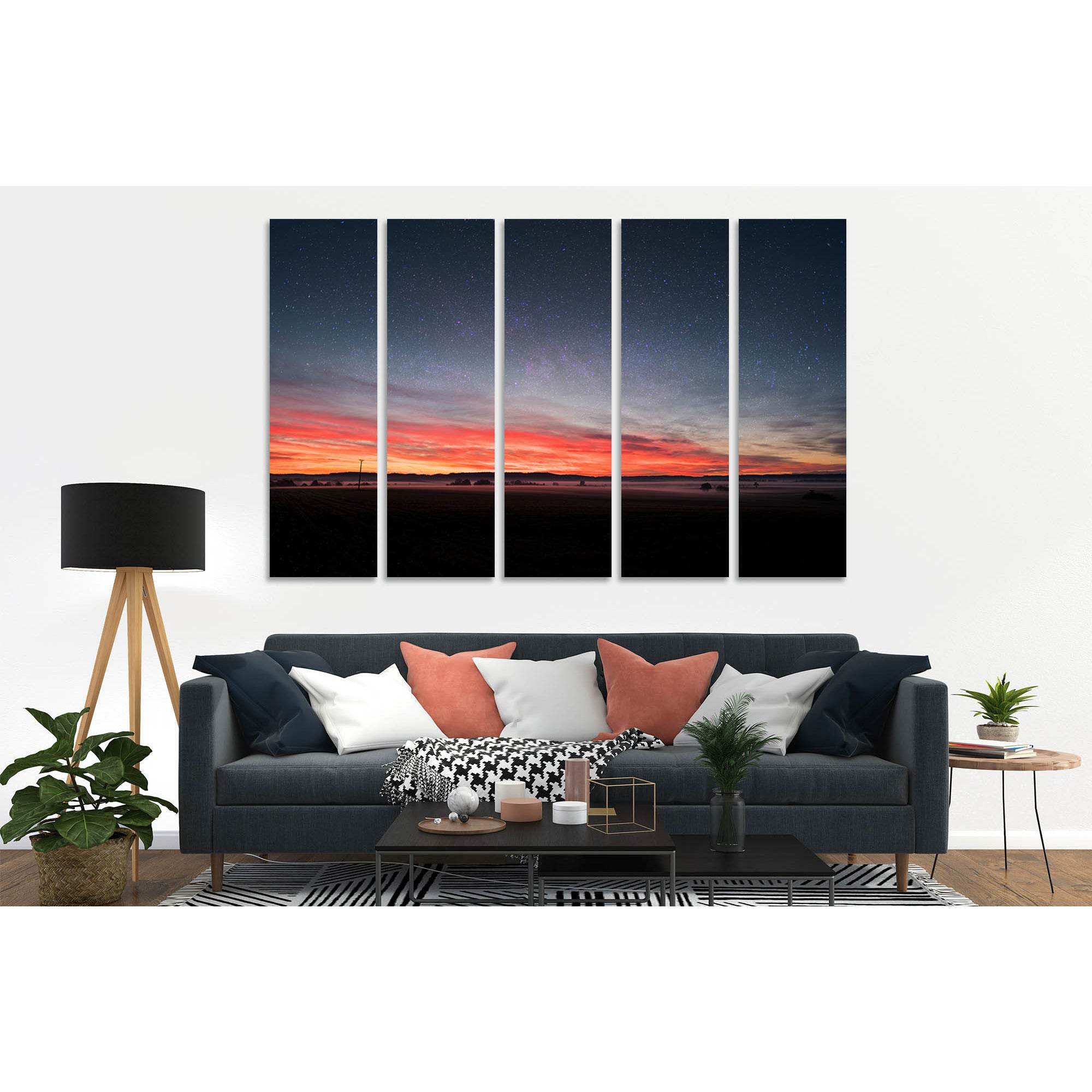 Red sky at dawn №D1815 Ready to Hang Canvas PrintCanvas art arrives ready to hang, with hanging accessories included and no additional framing required. Every canvas print is hand-crafted, made on-demand at our workshop and expertly stretched around 100%