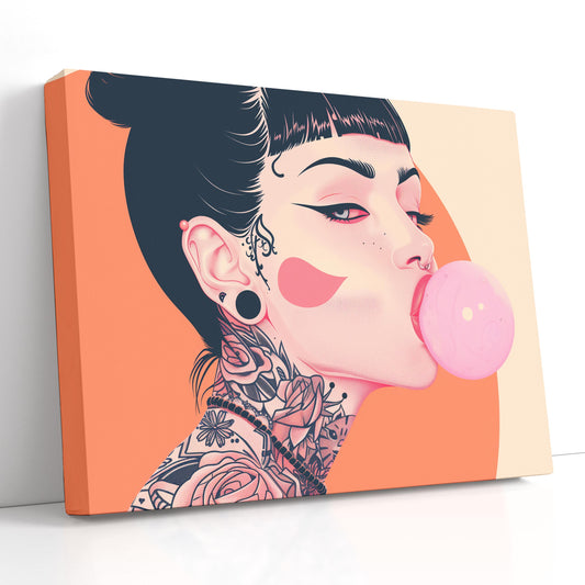 Canvas Print Bubble Gum