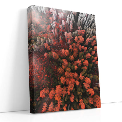   Aerial Mountain Autumn Canvas Print