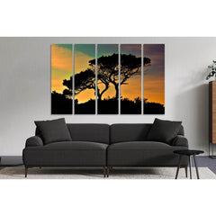 Silhouette of plants at sunset №D1817 Ready to Hang Canvas PrintCanvas art arrives ready to hang, with hanging accessories included and no additional framing required. Every canvas print is hand-crafted, made on-demand at our workshop and expertly stretch
