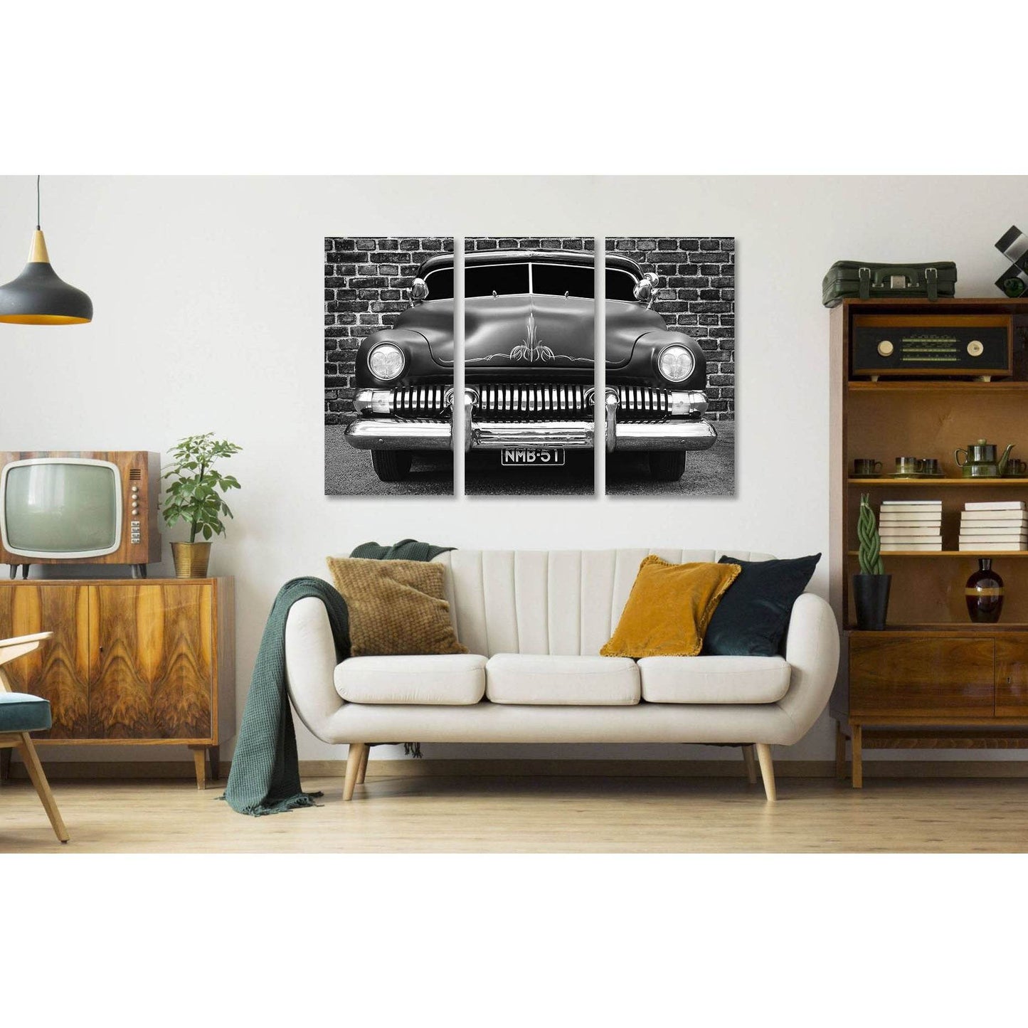 Retro car №D2822 Ready to Hang Canvas PrintCanvas art arrives ready to hang, with hanging accessories included and no additional framing required. Every canvas print is hand-crafted, made on-demand at our workshop and expertly stretched around 100% North