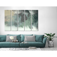 Green Smoke Abstarct №04370 Ready to Hang Canvas PrintCanvas art arrives ready to hang, with hanging accessories included and no additional framing required. Every canvas print is hand-crafted, made on-demand at our workshop and expertly stretched around