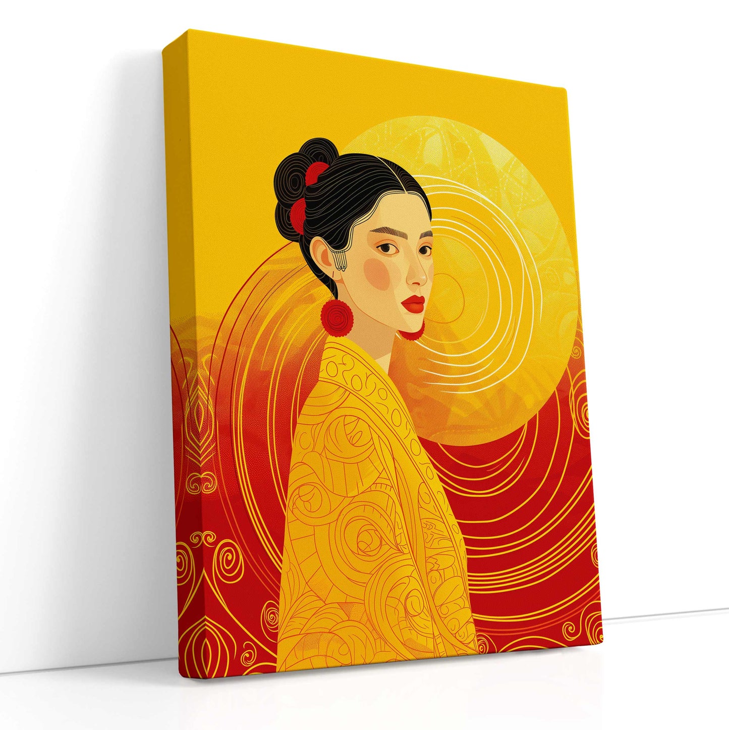 Canvas Print Woman Profile