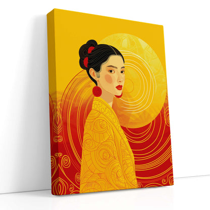 Canvas Print Woman Profile