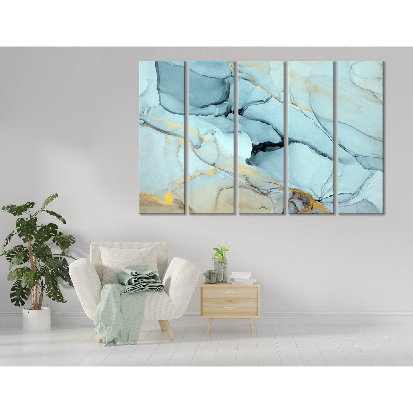 Light Mint Fashionable Abstract №04414 Ready to Hang Canvas PrintCanvas art arrives ready to hang, with hanging accessories included and no additional framing required. Every canvas print is hand-crafted, made on-demand at our workshop and expertly stretc