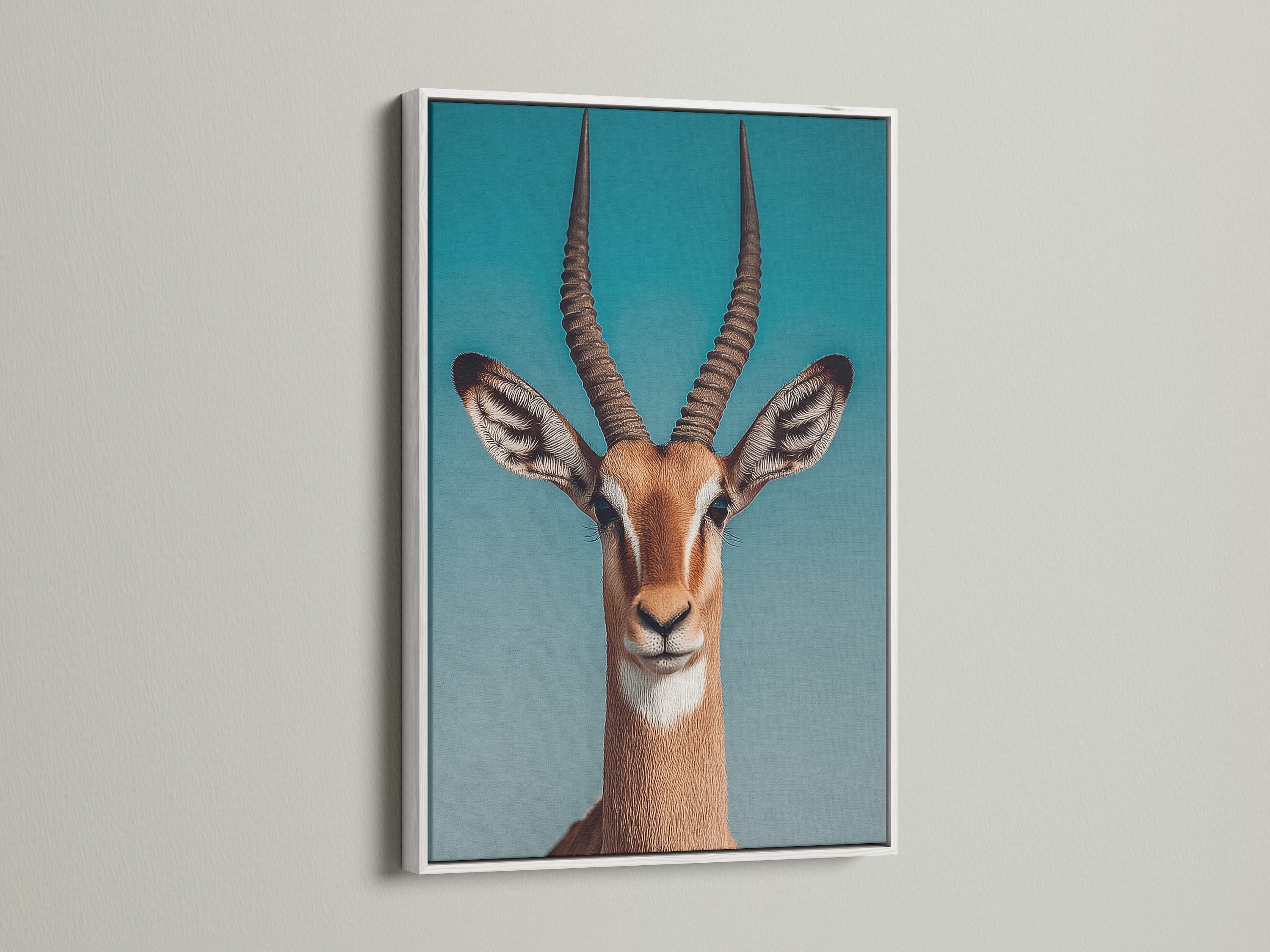 Discover the purity of a white frame highlighting a stunning artwork. Its clean aesthetic brings a modern touch. This frame enhances color vibrancy. Make artwork pop against any wall. This is ideal for contemporary spaces. Enjoy a gallery-like feel at home.