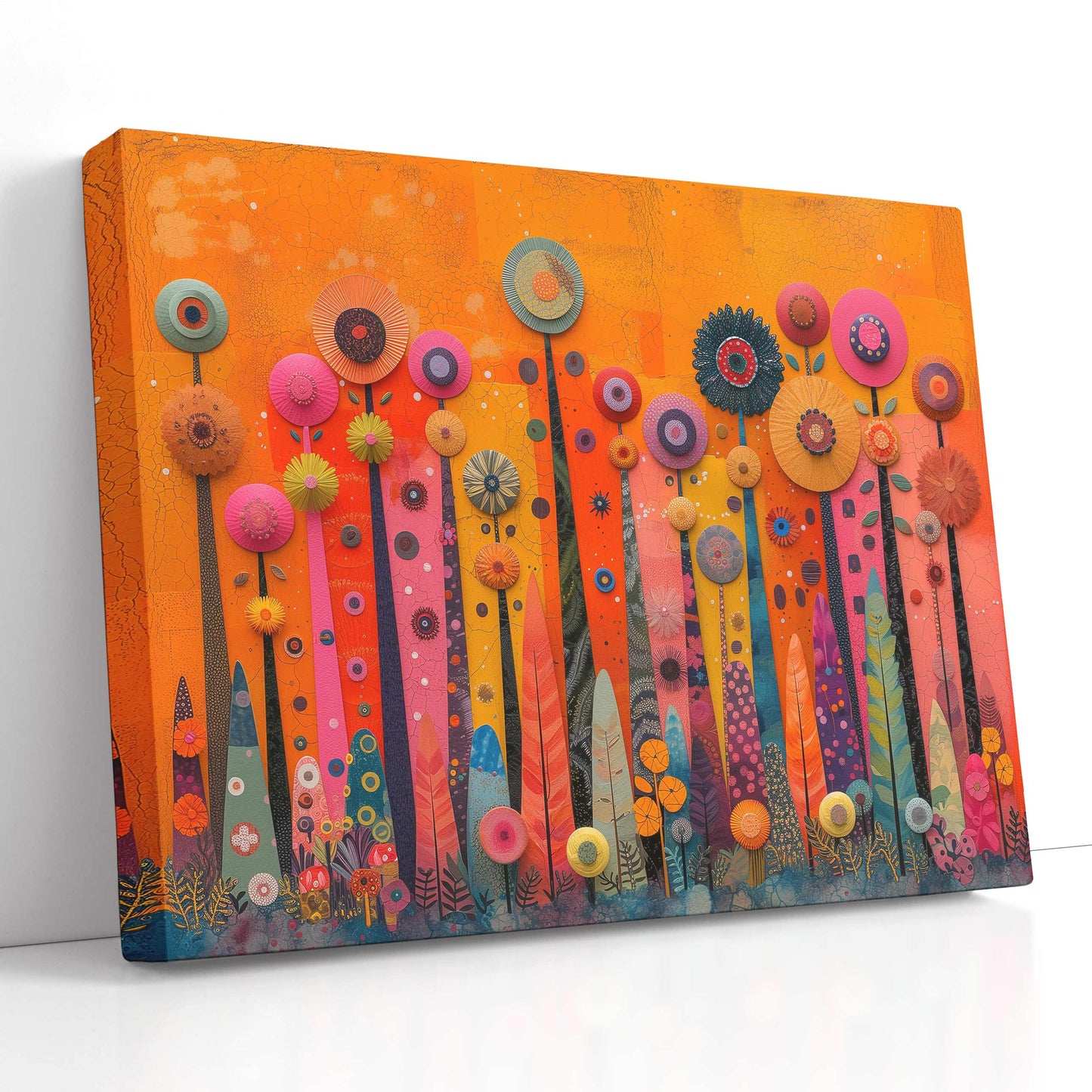 Vibrant Flower Canvas Art