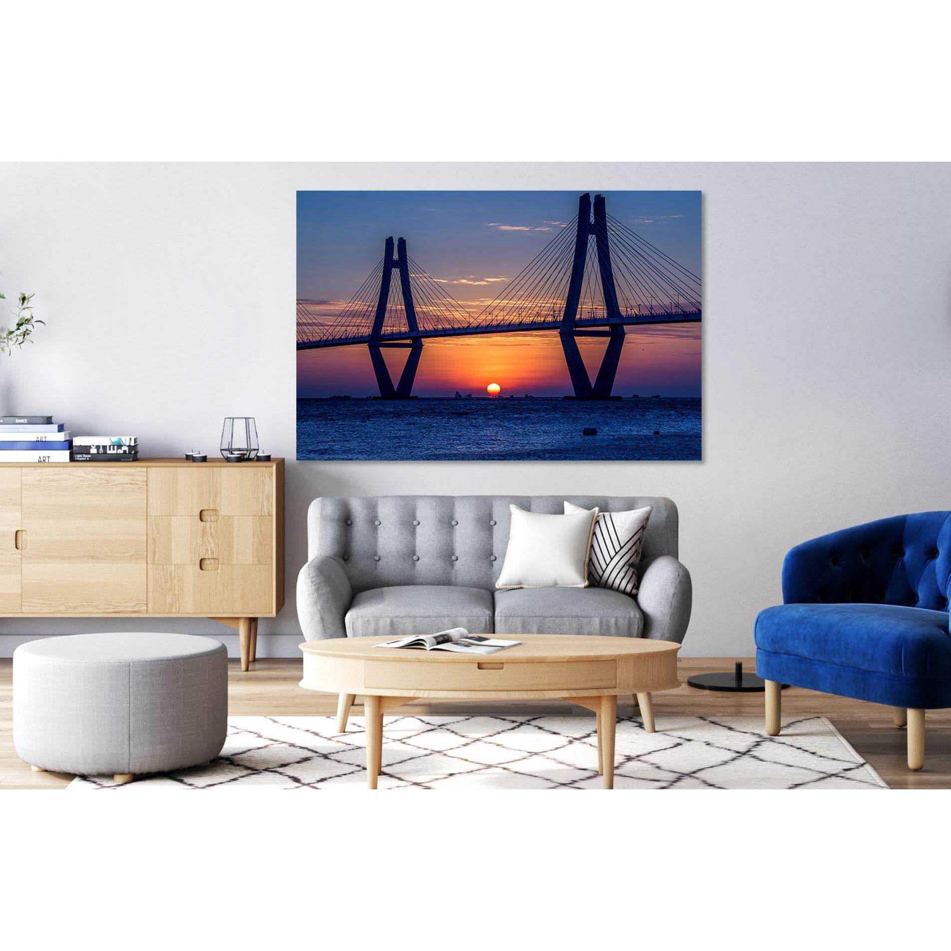 Anzac bridge at sunset №D1235 Ready to Hang Canvas PrintCanvas art arrives ready to hang, with hanging accessories included and no additional framing required. Every canvas print is hand-crafted, made on-demand at our workshop and expertly stretched aroun