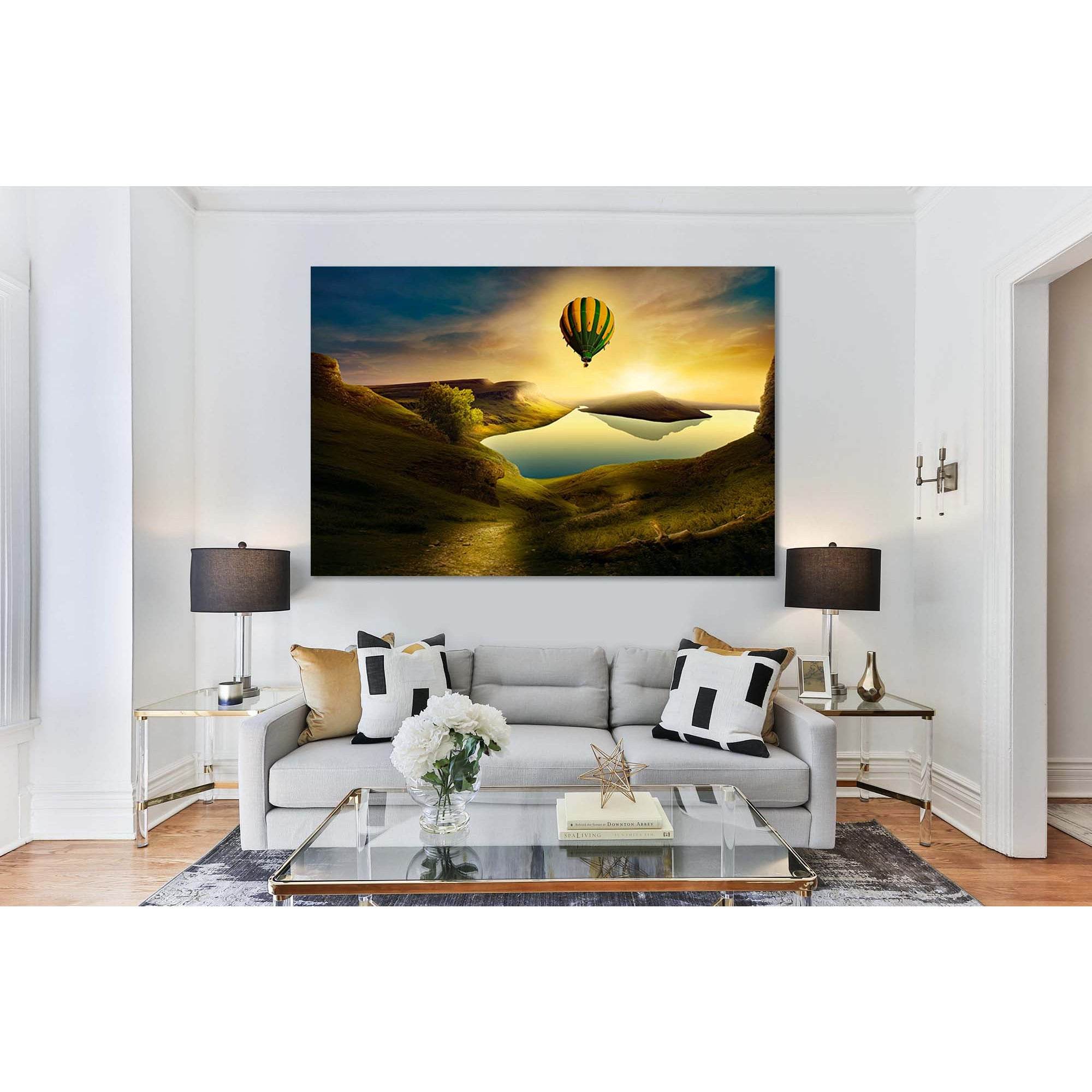 Hot air ballon №D1226 Ready to Hang Canvas PrintCanvas art arrives ready to hang, with hanging accessories included and no additional framing required. Every canvas print is hand-crafted, made on-demand at our workshop and expertly stretched around 100% N