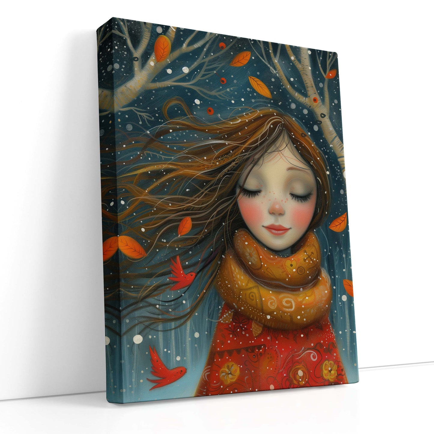 Russet Scarf Canvas Print