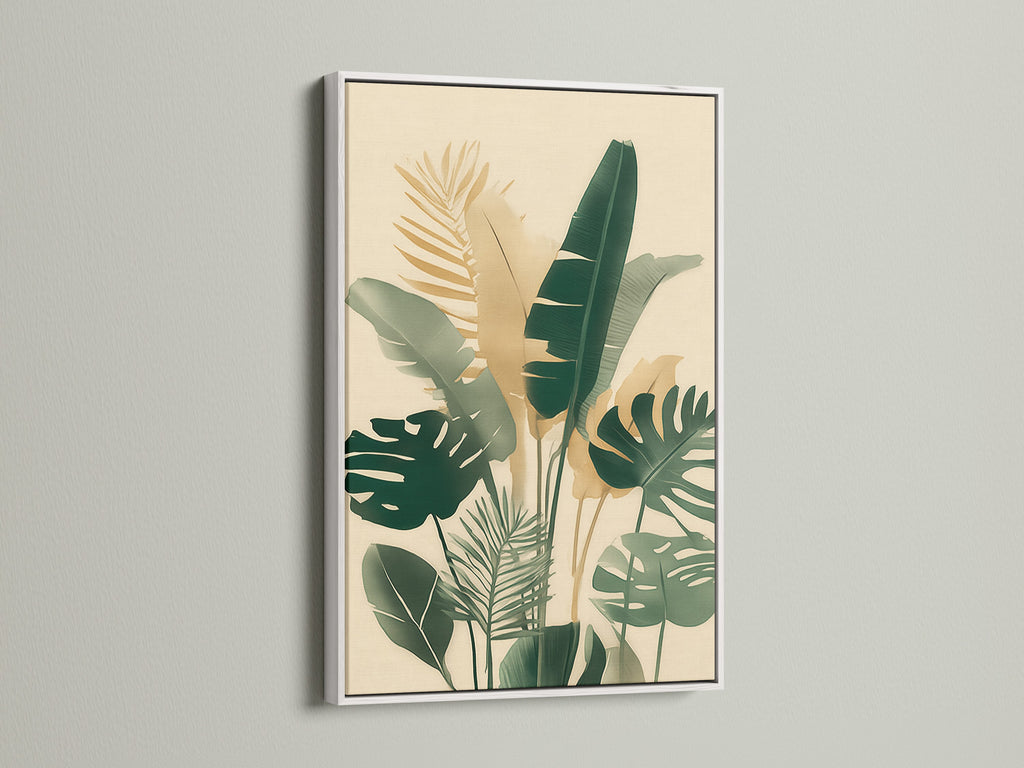 Artwork in a white frame. A botanical illustration is showcased in a clean white frame. The white frame offers a fresh and modern look. White frames provide a versatile backdrop for art. Explore artwork framed in white.