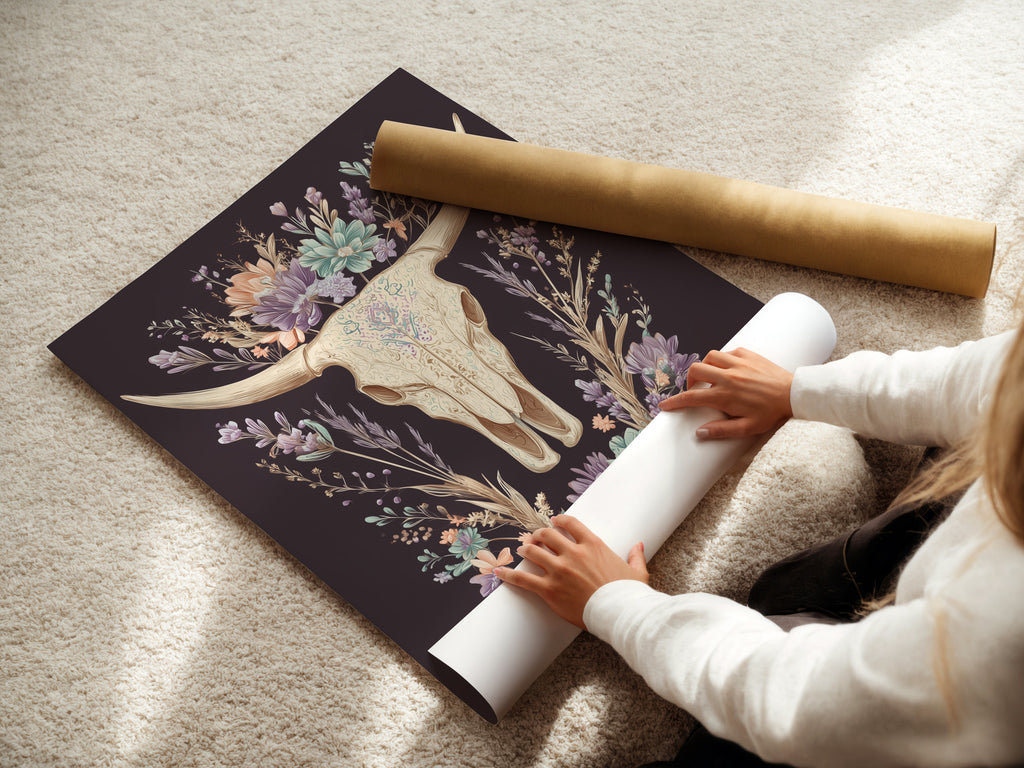 A woman is carefully rolling a fine art poster paper. The fine art paper ensures high-quality prints. This preserves the artwork's integrity. The rolling process protects the paper from creases. Ensuring it arrives in perfect condition. This highlights the care in handling fine art.