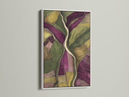 Artwork featured in a white frame. The white frame offers a clean and modern look. It allows the artwork to stand out. A versatile choice for any artwork. The artwork is crisp and elegant.