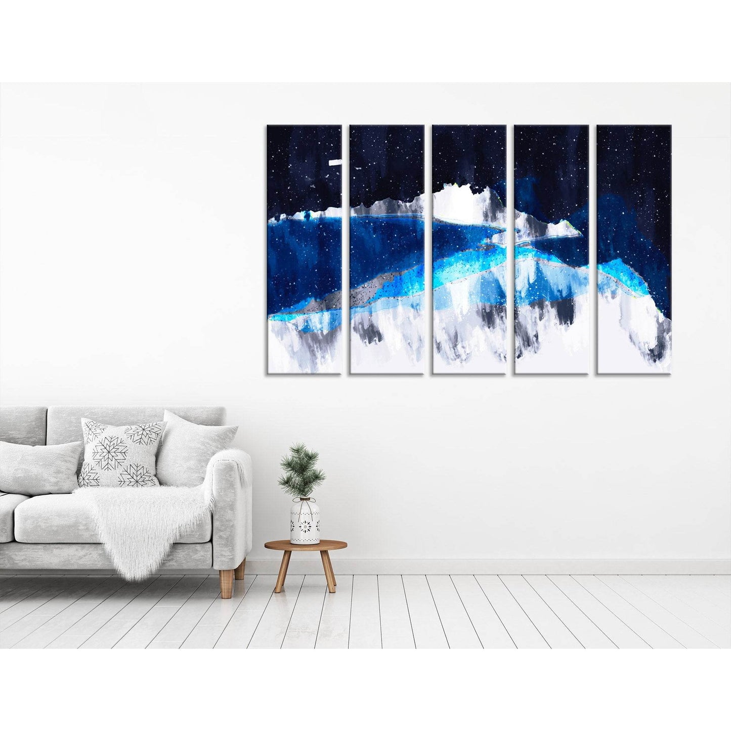 Star Sky In The Mountains №04269 Ready to Hang Canvas PrintCanvas art arrives ready to hang, with hanging accessories included and no additional framing required. Every canvas print is hand-crafted, made on-demand at our workshop and expertly stretched ar