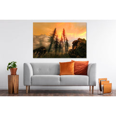 Sunset from mountain №D1225 Ready to Hang Canvas PrintCanvas art arrives ready to hang, with hanging accessories included and no additional framing required. Every canvas print is hand-crafted, made on-demand at our workshop and expertly stretched around