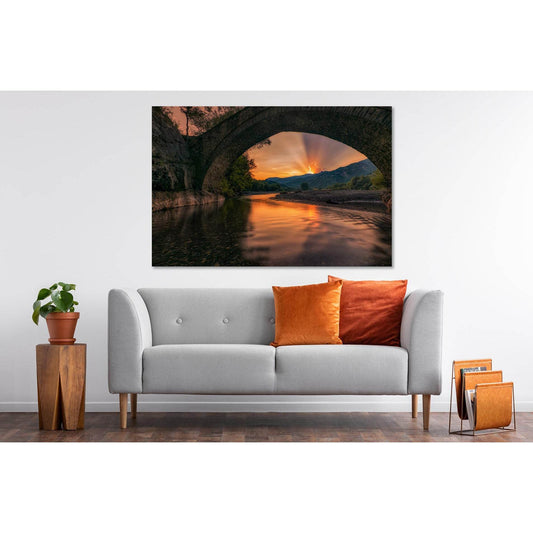Sunset over the mountains №D1227 Ready to Hang Canvas PrintCanvas art arrives ready to hang, with hanging accessories included and no additional framing required. Every canvas print is hand-crafted, made on-demand at our workshop and expertly stretched ar