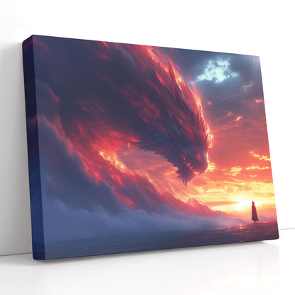 Fiery Beast Canvas Print