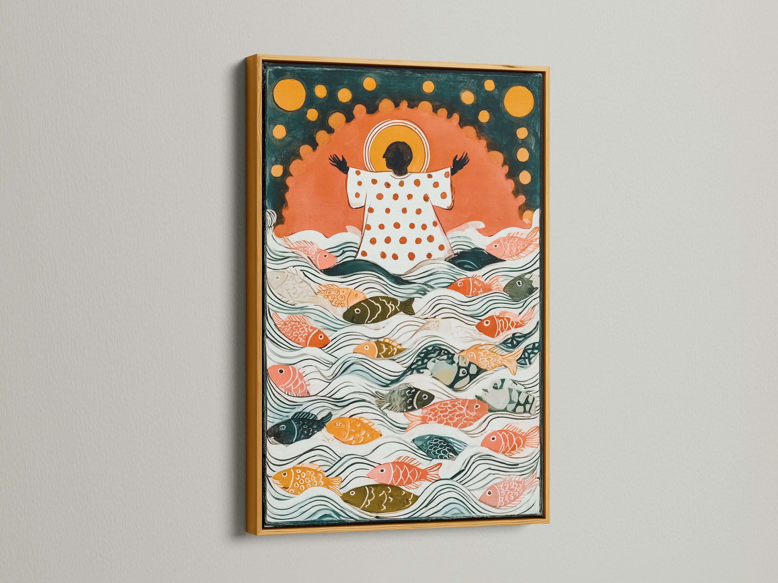 This artwork is featured in a gold frame. A gold frame brings elegance and luxury. It adds a touch of glamour to your artwork. A gold frame can elevate any piece. Consider a gold frame for a sophisticated display. Make your art shine.