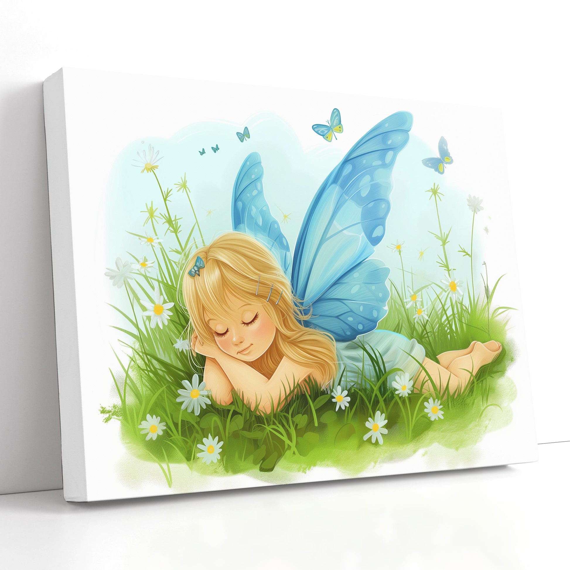 Canvas Print Blue Wings Fairy