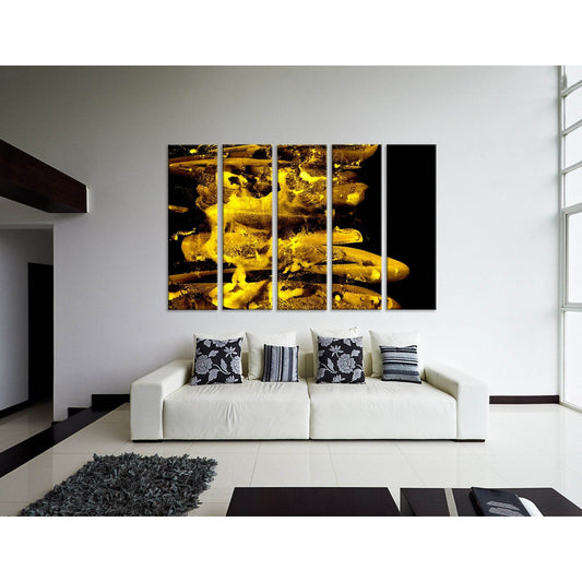 Black And Golden Abstract №04280 Ready to Hang Canvas PrintCanvas art arrives ready to hang, with hanging accessories included and no additional framing required. Every canvas print is hand-crafted, made on-demand at our workshop and expertly stretched ar