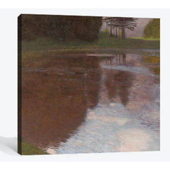 Stiller Weiher (Egelsee bei Golling, Salzburg) (Tranquil Pond) 1899 - Ready to Hang Canvas PrintCanvas art arrives ready to hang, with hanging accessories included and no additional framing required. Every canvas print is hand-crafted, made on-demand at o