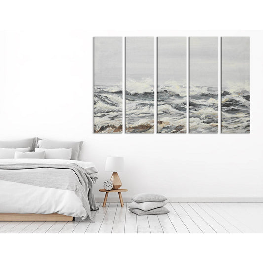 Blustery Ocean Abstarct №04328 Ready to Hang Canvas PrintCanvas art arrives ready to hang, with hanging accessories included and no additional framing required. Every canvas print is hand-crafted, made on-demand at our workshop and expertly stretched arou