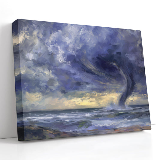 Monet Style Storm Canvas Print