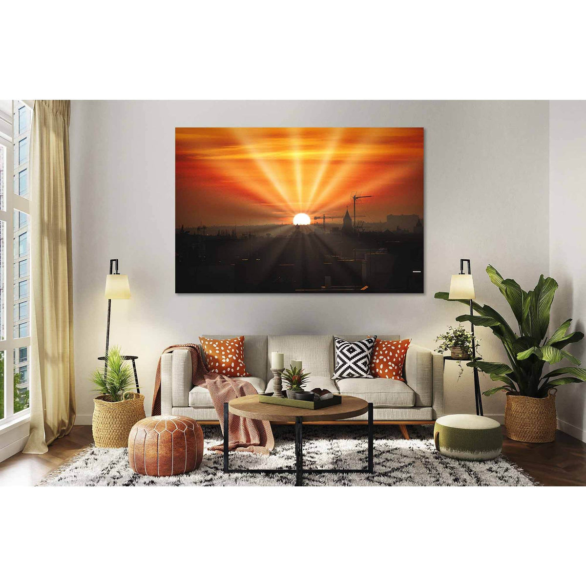 Sun rays №D1230 Ready to Hang Canvas PrintCanvas art arrives ready to hang, with hanging accessories included and no additional framing required. Every canvas print is hand-crafted, made on-demand at our workshop and expertly stretched around 100% North A
