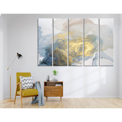 Yellow, Gray And Blue Modern Abstract №04422 Ready to Hang Canvas PrintCanvas art arrives ready to hang, with hanging accessories included and no additional framing required. Every canvas print is hand-crafted, made on-demand at our workshop and expertly