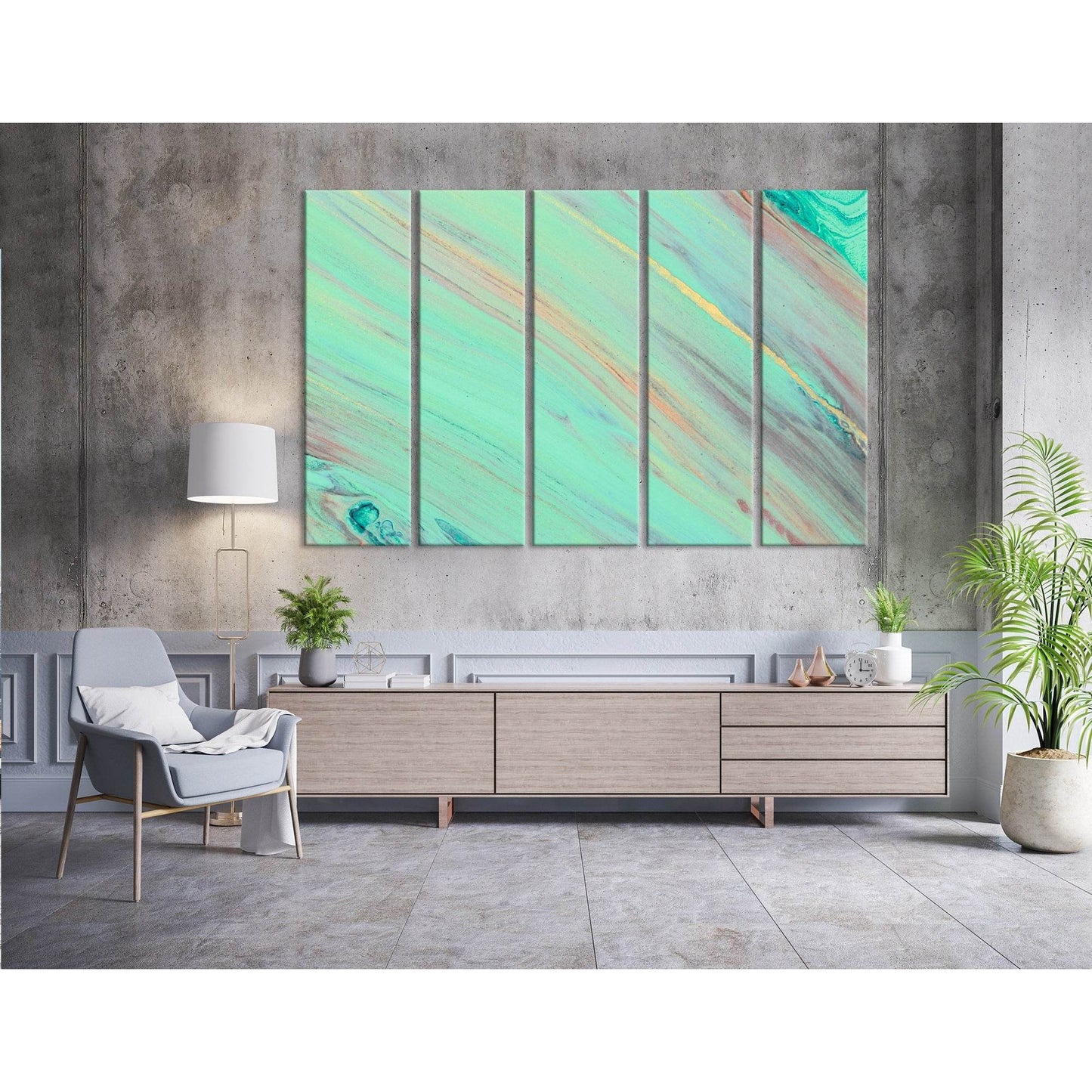 Aquamarine Abstract №04303 Ready to Hang Canvas PrintCanvas art arrives ready to hang, with hanging accessories included and no additional framing required. Every canvas print is hand-crafted, made on-demand at our workshop and expertly stretched around 1