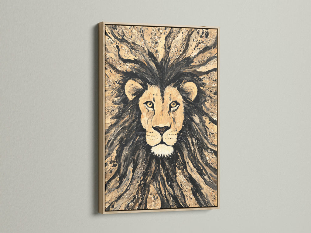 This showcases an oak frame. It's enhancing a piece of art. The natural wood grain brings warmth. It adds character to any room. It's perfect for a classic look. Elevate your art with an oak frame.