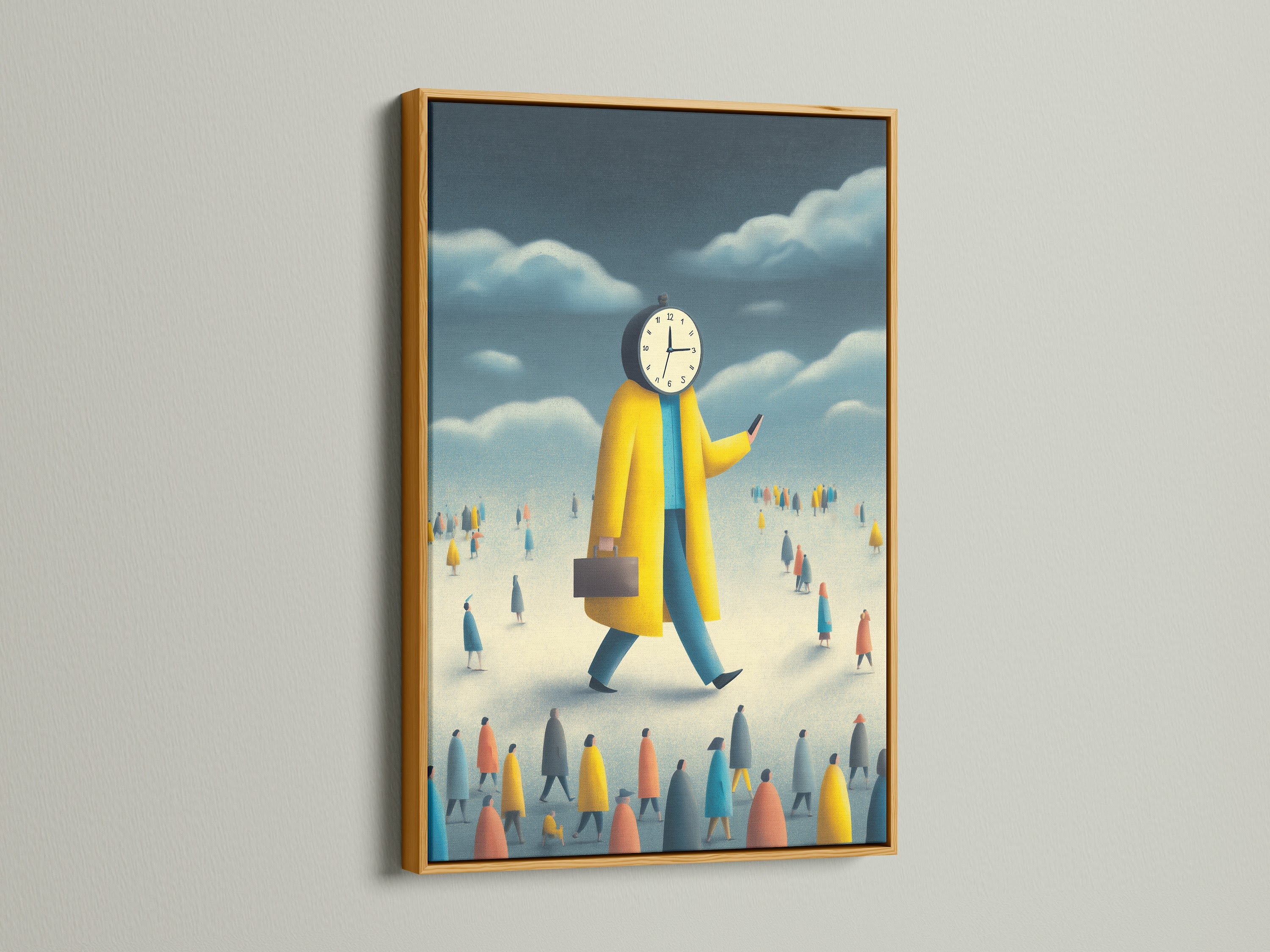 A gold frame enhances this artwork with a touch of luxury. The gold finish adds a sense of opulence. It creates a sophisticated display. Transform your artwork with a stunning gold frame.