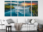 Godafoss Print Waterfall Canvas Art Iceland Nature Wall Art Oversized Waterfall Painting Landscape Artwork Iceland Art Print Home Wall Decor