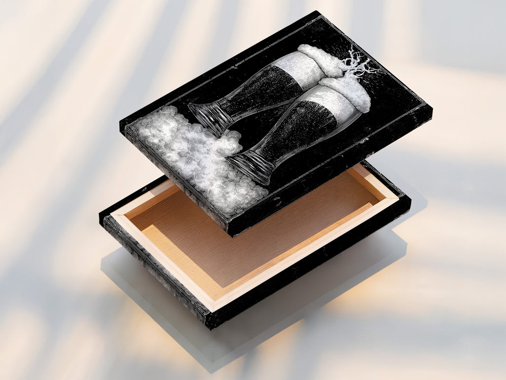 Stretched canvas print artwork. The canvas is tightly stretched over a wooden frame. The print quality is exceptional with vibrant colors. The canvas is ready to hang. No additional framing is required. Explore our range of canvas prints. Find the perfect piece for your home or office.