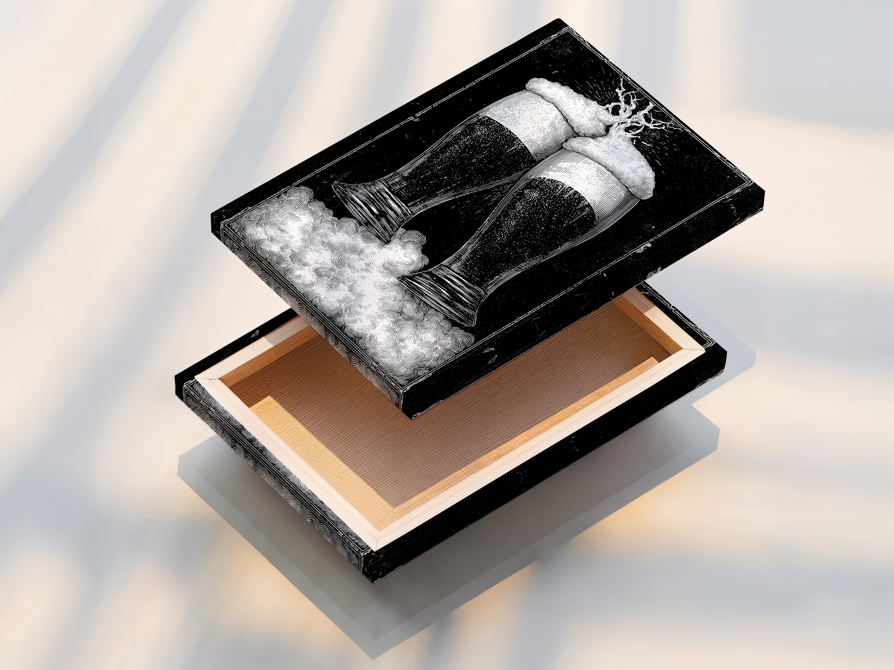 Stretched canvas print artwork. The canvas is tightly stretched over a wooden frame. The print quality is exceptional with vibrant colors. The canvas is ready to hang. No additional framing is required. Explore our range of canvas prints. Find the perfect piece for your home or office.