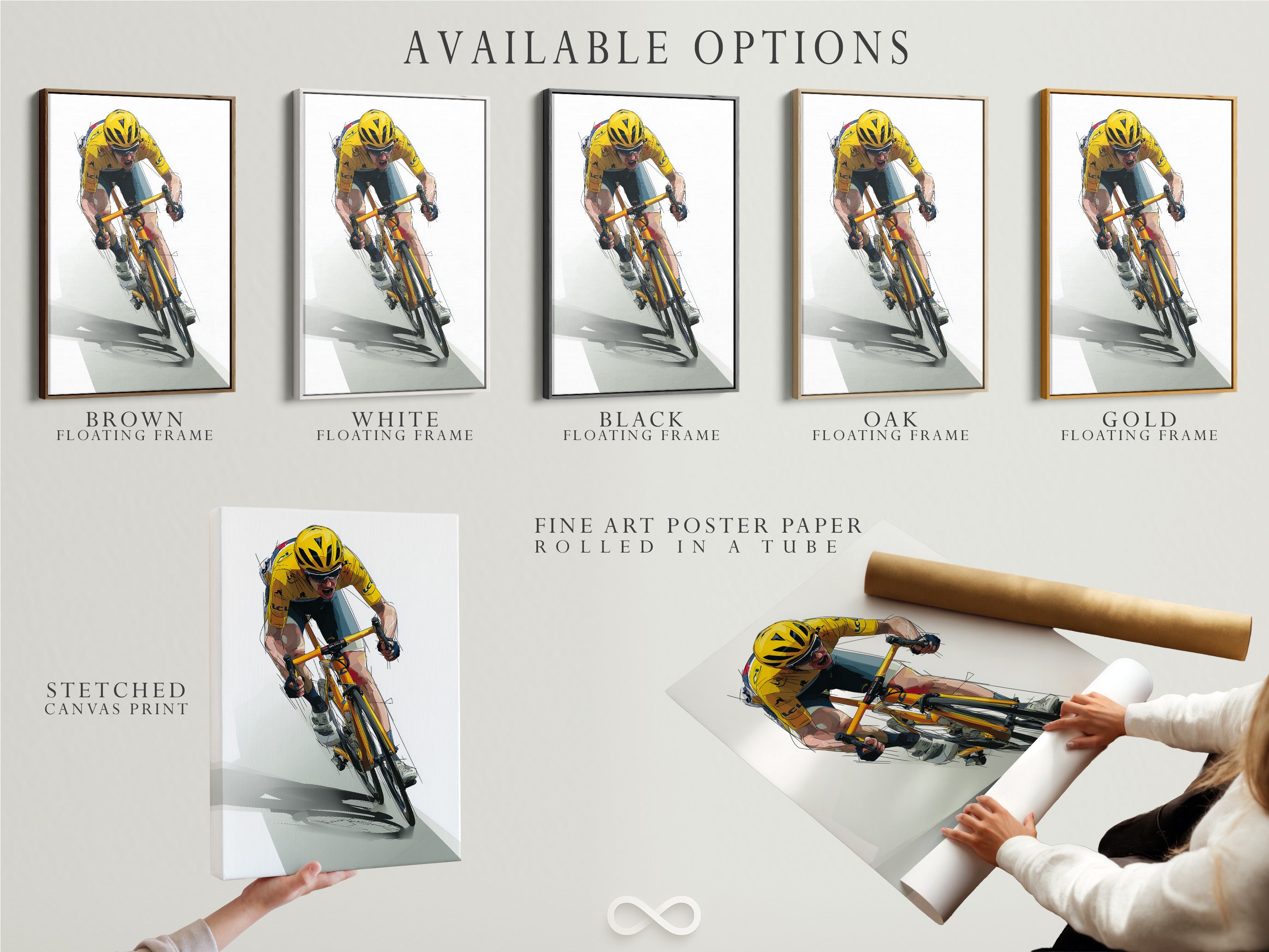 Available options: stretched canvas print fine art poster paper and floating frame. Choose the perfect option to showcase your artwork. We offer a variety of formats to suit your style. You will find the perfect match.