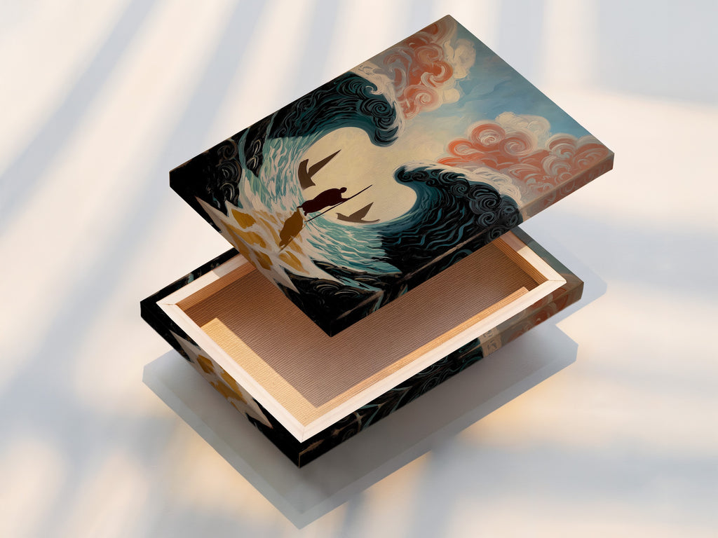 This is a stretched canvas print. The artwork wraps around the frame. The canvas is taut and ready to hang. Experience the texture and depth of canvas. Bring your artwork to life. Order your stretched canvas print now. Transform your space.