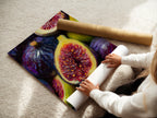 A woman carefully rolls a fine art poster paper. The paper showcases its smooth texture. Ensuring it's ready for framing. High-quality materials guarantee a stunning finished piece. Bring museum-quality art to your home.