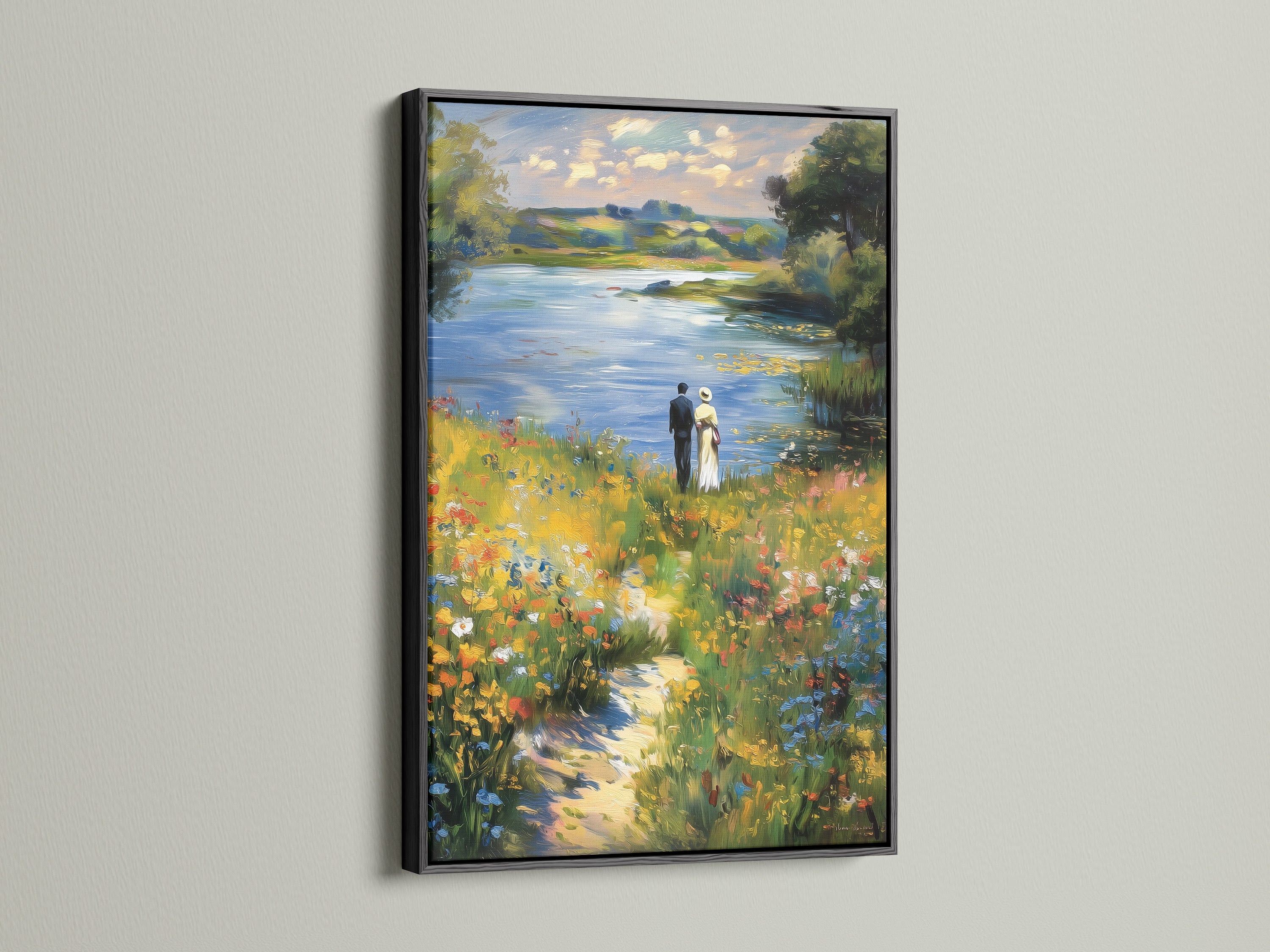 Add sophistication with a sleek black frame. The dark frame makes the art stand out. It offers a bold statement in any room. Discover the impact of a black frame on your artwork. Shop now for a stylish upgrade.