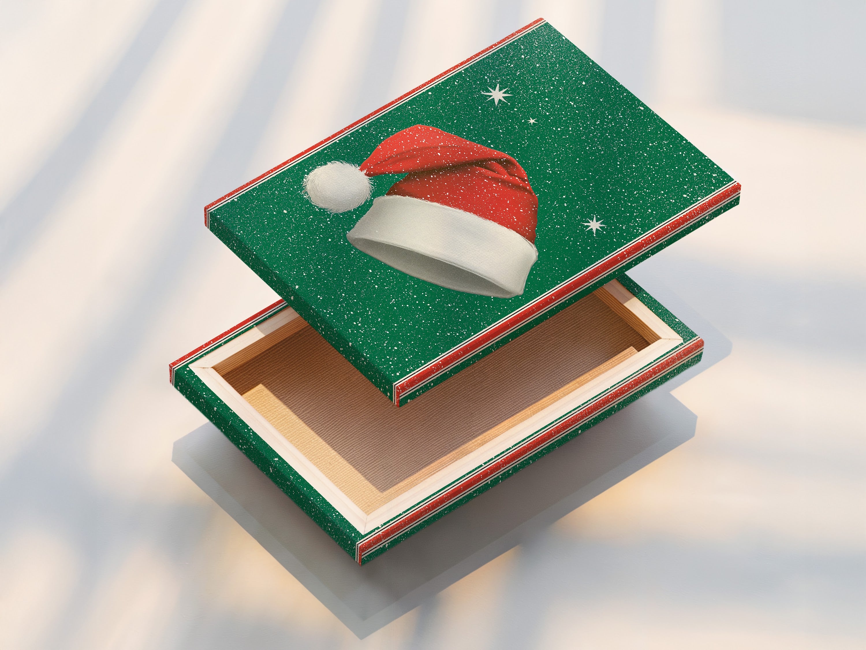 A stretched canvas print is displayed. The texture and depth of the canvas enhance the artwork. Stretched canvases are ready to hang. The artwork creates a gallery-quality appearance. It offers a durable and stylish display.