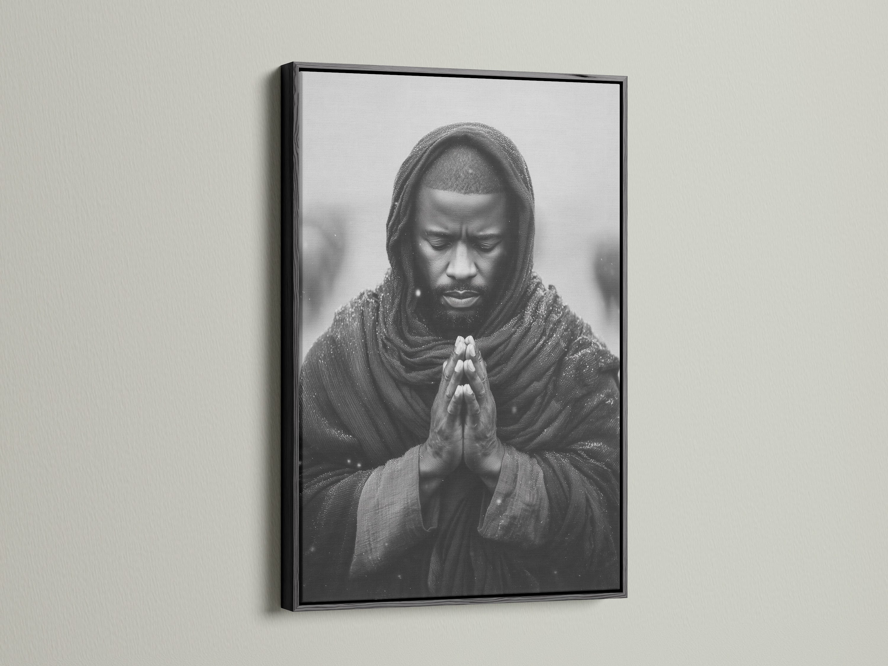 Artwork displayed in a black frame offers a bold and sophisticated statement. The black frame provides a classic and timeless look. It enhances the artwork's visual impact. This framed art is versatile. It complements a variety of interior styles. It adds a touch of elegance to any space.