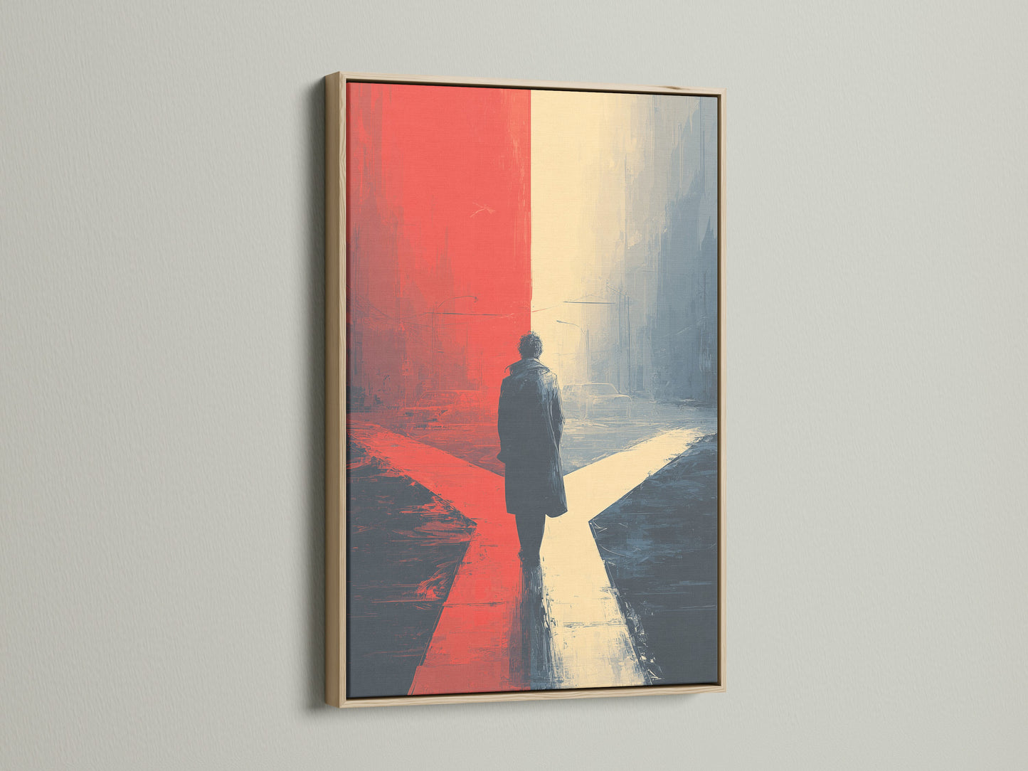 Artwork displayed in an oak frame. The oak frame provides a natural and warm aesthetic. The artwork is beautifully enhanced by the oak frame. Oak frames add a touch of elegance to any artwork. Discover the beauty of oak framing for your cherished pieces.