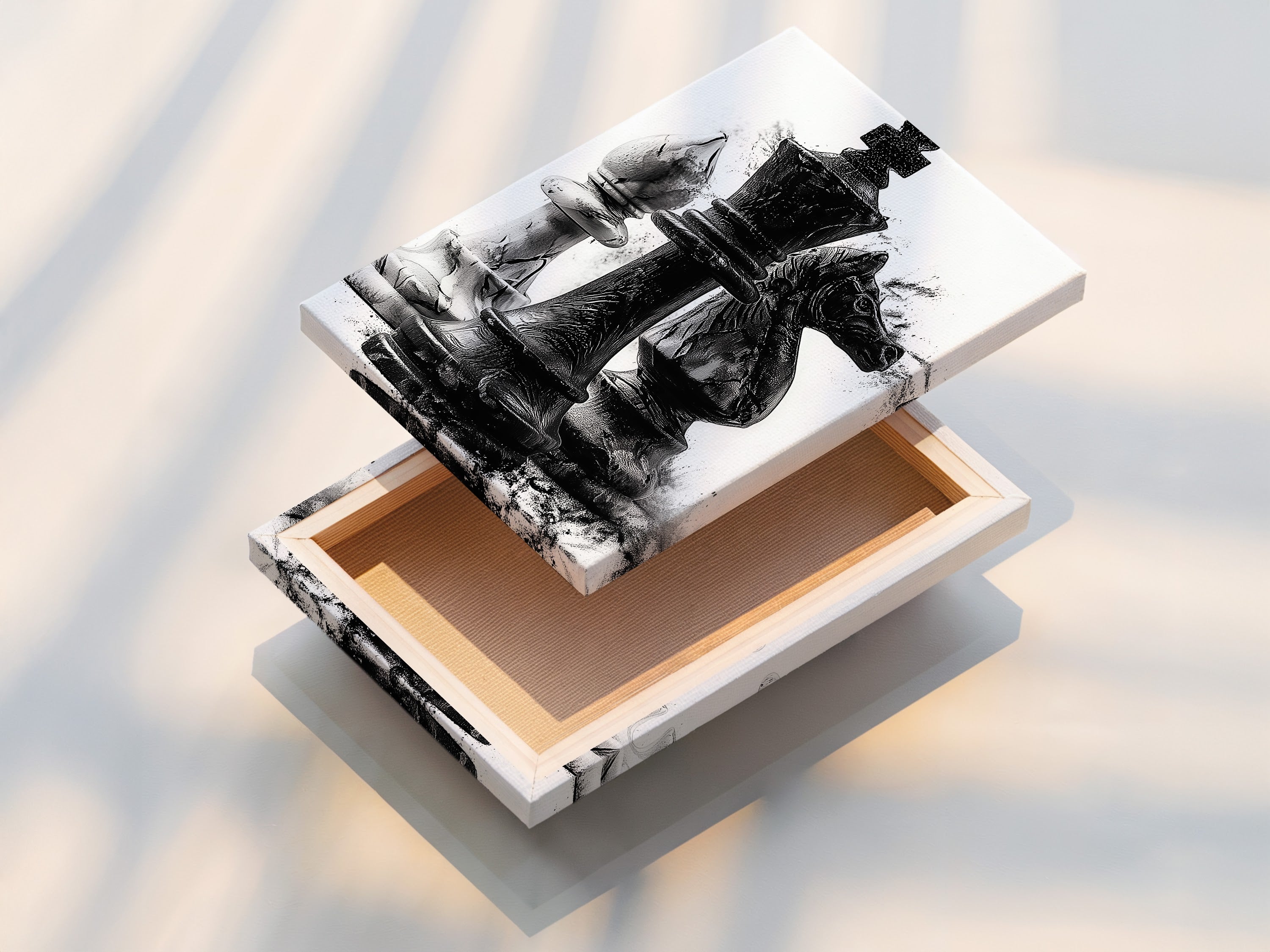 A stretched canvas print showcasing vibrant colors and sharp details. The canvas is tightly stretched over a wooden frame. This is ready to hang and enjoy. The artwork adds a touch of elegance to any room. Canvas prints offer a durable and long-lasting display. Consider this artwork for your home.