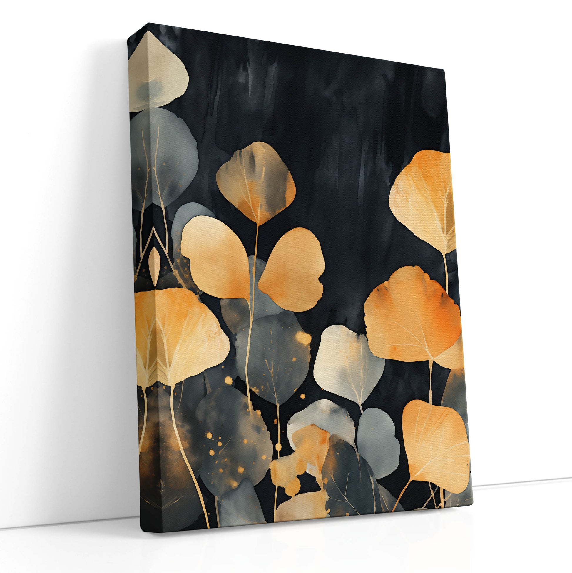 Blue Leaves Canvas Print